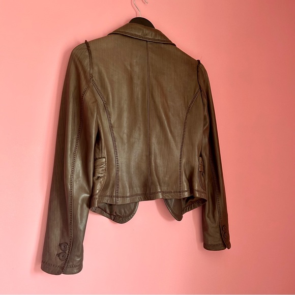 Danier Real Leather Jacket Brown - Picture 8 of 11